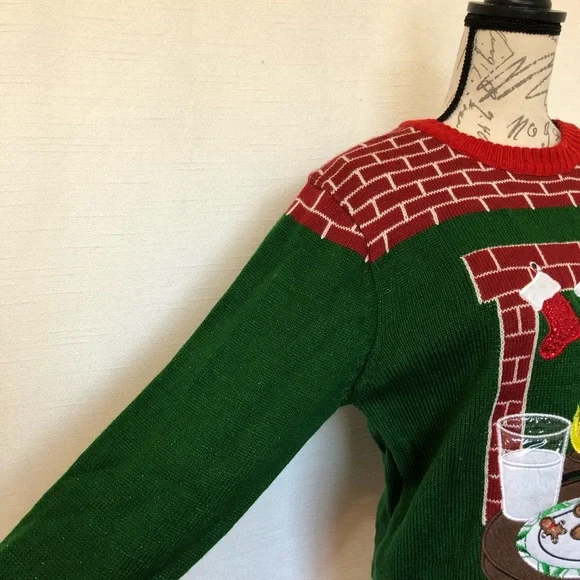 Holiday Hype Christmas Sweater Small Red/Green - Picture 5 of 12